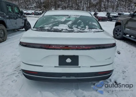 2025 Lucid Motors Air Pure z USA, uszkodzony, nr VIN 50EA1PGAXSA001786
